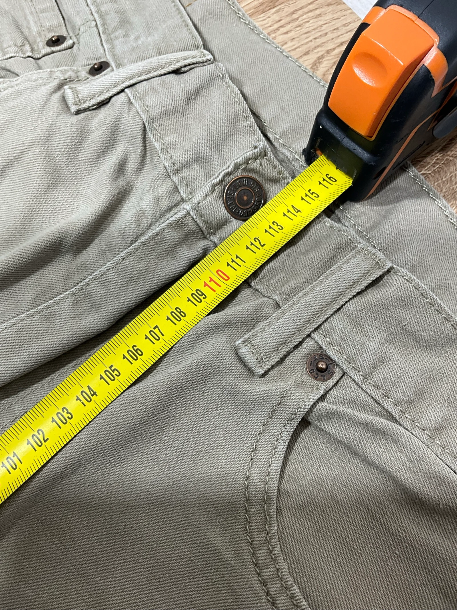 Jean Levi's 505 Straight W36 L36 Vintage 100% Algodón Cáqui lvh 114 – photo 17